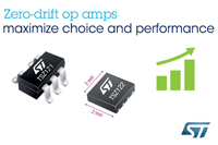 STMicroelectronics начала производство нового семейства ОУ с нулевым дрейфом для прецизионных датчиков и носимых изделий